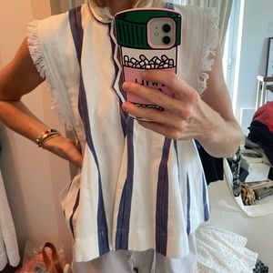 Etoile Isabel Marant Size 36 Striped Sleeveless Top